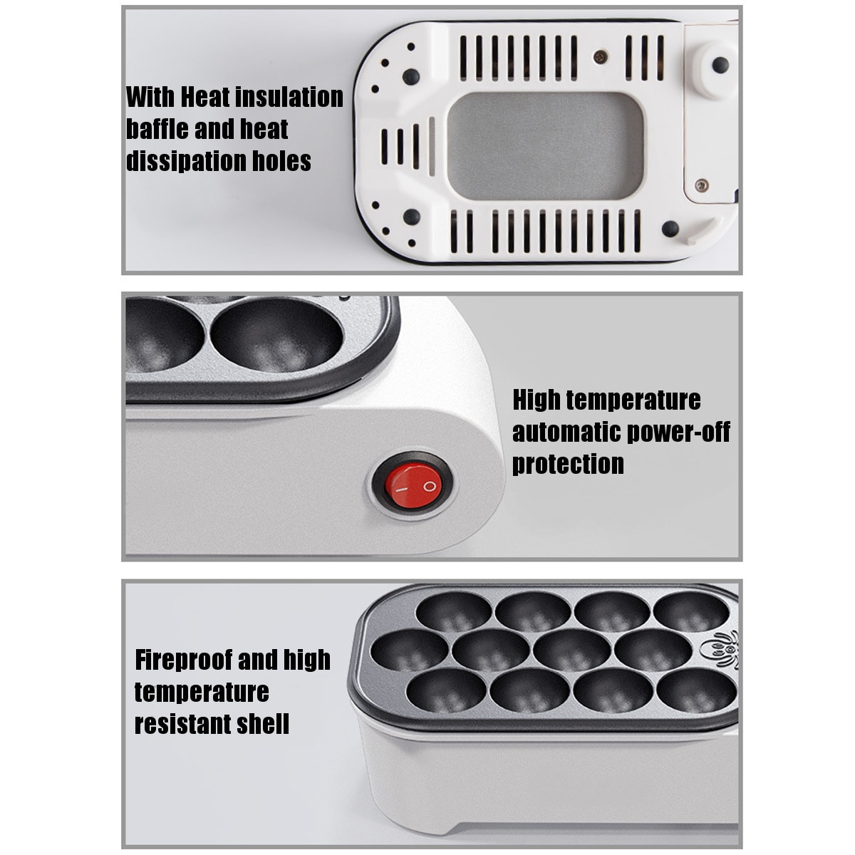 220v 500w chibi maruko bakning minimaskin hushåll elektrisk takoyaki maker bläckfisk bollar grill panna matlagningsverktyg