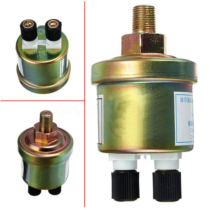 1/8NPT, sonda de presión de aceite de coche, sensor de presión de aceite de doble cabeza, sonda de presión de aceite, Conector de inducción, caja blanca