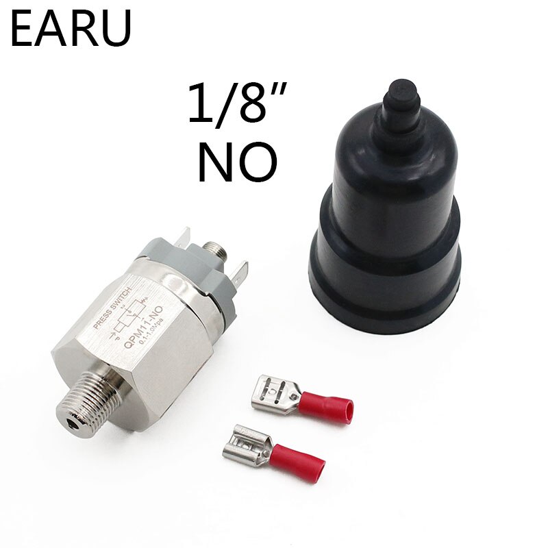1/4" 1/8'' Micro Pressure Adjustable Diaphragm Hydraulic Switch QPM11-NC / QPM11-NO Pressure Switch Wire External Thread Nozzle