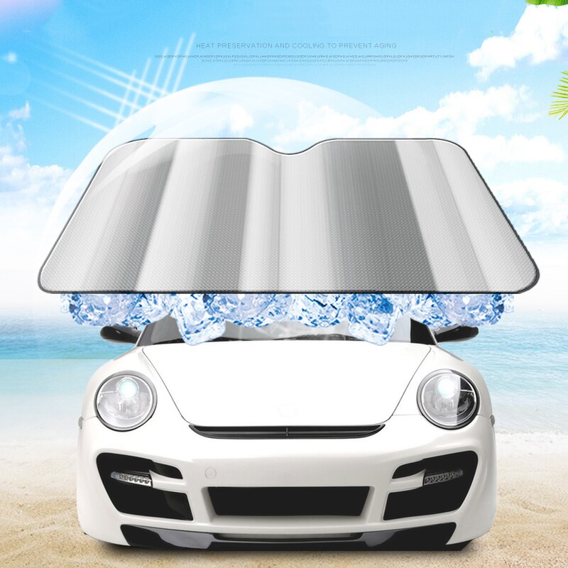 Universele 60x130 cm Folie Voorruit Auto zonnescherm visor voor bescherming zon auto zonnescherm auto glas zon bescherming