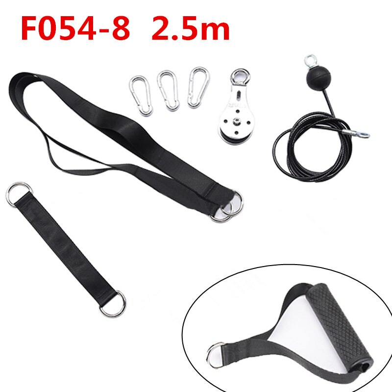 Gym Fitness DIY Pulley Cable Machine Arm Biceps Triceps Lifting Hand Gripper Strengths Trainer Exercise Pulley Training Device