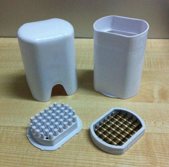 White color plastic French Fry Cutter