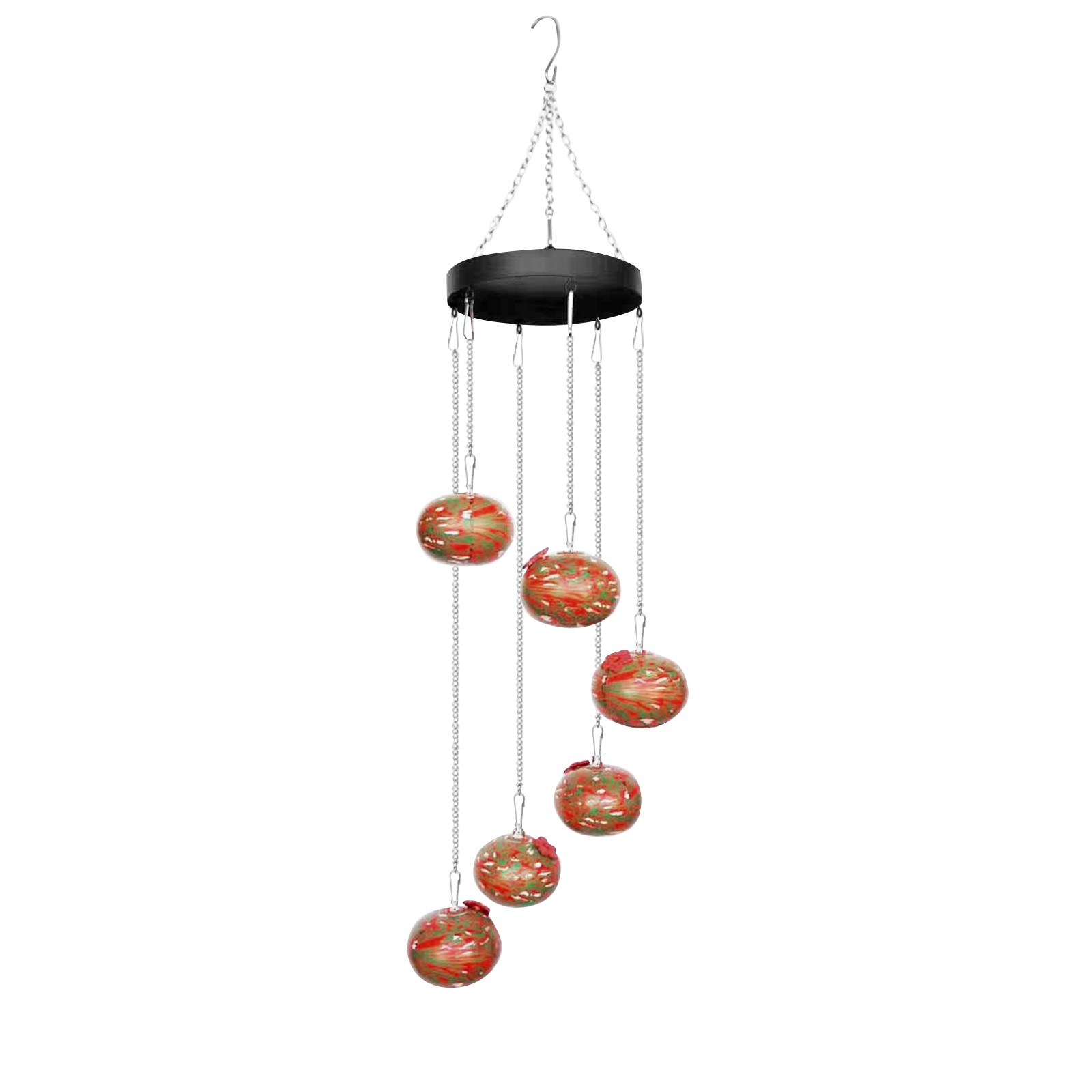 Bird Feeder Outdoor Hanging Bird Water Feeders aeolian bells birds Watering Bottle Drinker for Wild Bird Garden: green