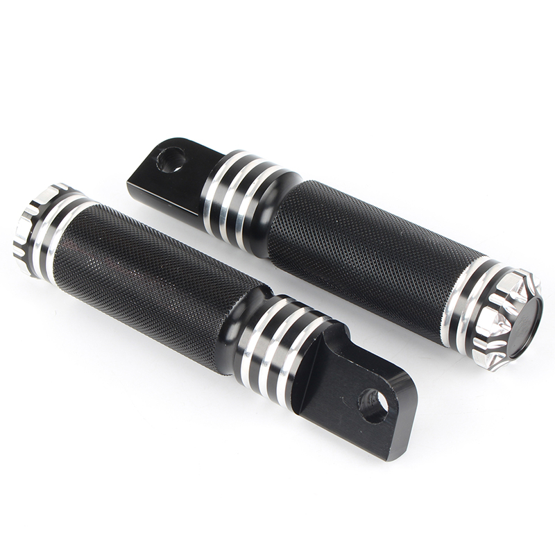 Male Mount Motorcycle Front Rear Foot Peg Footrest Pedal For Harley Sportster Iron 883 Touring Road King Dyna Softail Fatboy: WHITE