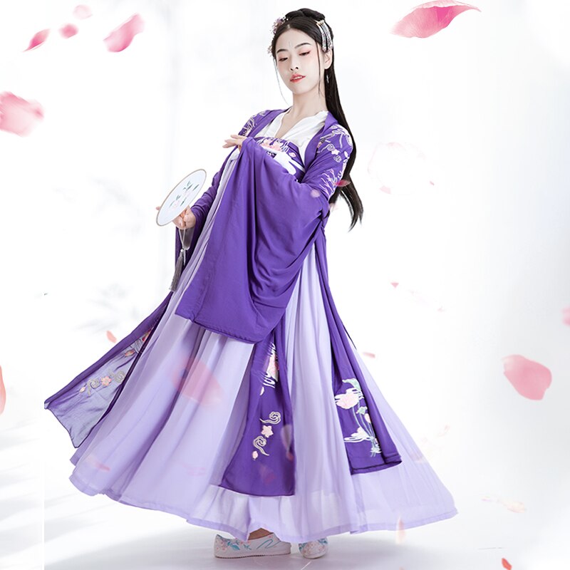 Costume traditionnel Hanfu chinois de danse ancienne pour femmes, robe de photographie, robes folkloriques, tenue de Festival, vêtements de spectacle