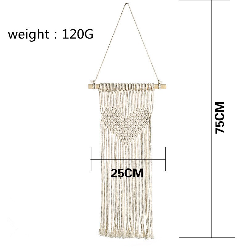 Attrape rêves en macramé, décoration nordique pour chambre, style Boho, décoration murale pour chambre d'enfant: Macrame D7649