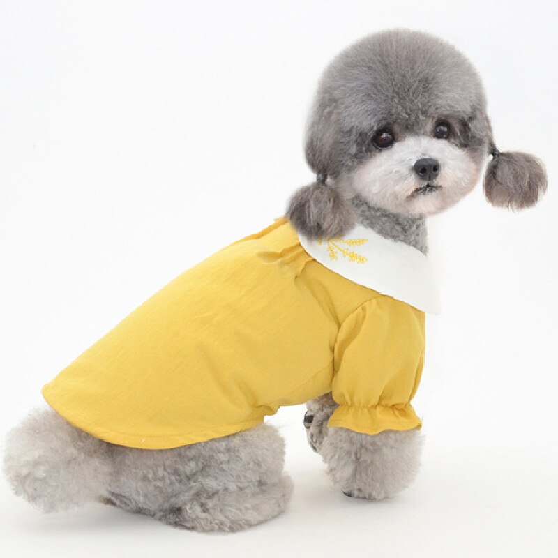 Pomeranian Hond Kleren Shirt Kat Puppy Jas Zomer Huisdier Kleding Tops Yorkie Yorkshire Shih Tzu Maltese Poedel Bichon Kostuum