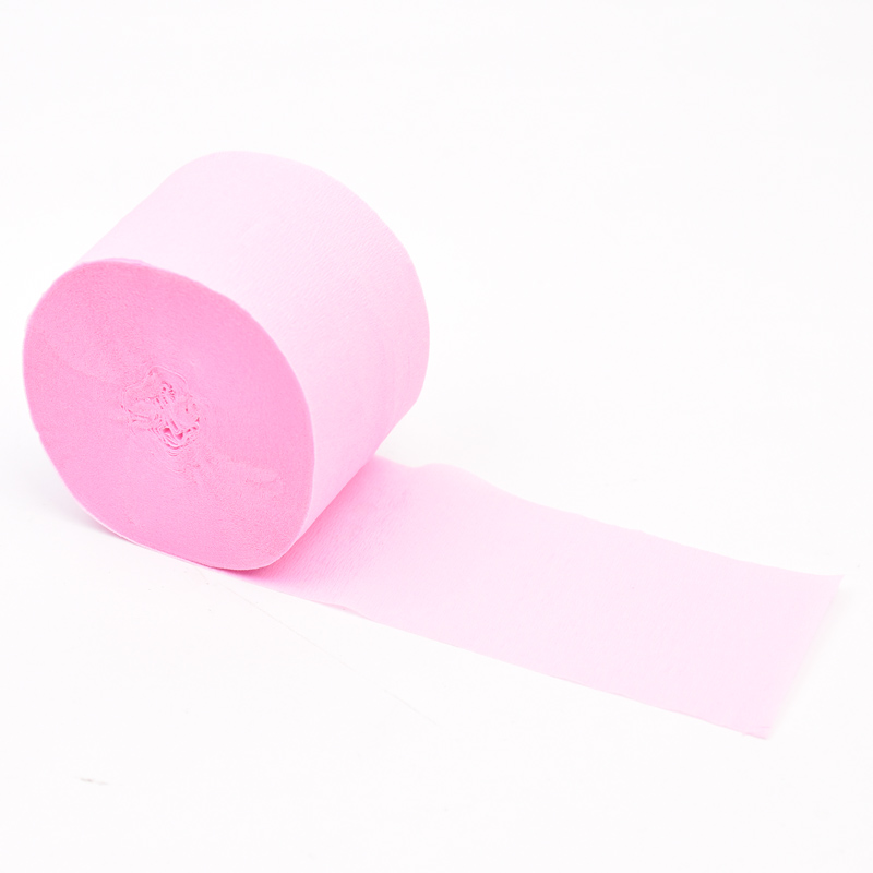 Banderoles en crêpe Pastel de 25M, rouleau de papier de fond licorne arc-en-ciel Pastel, fête d&#39;anniversaire, Baby Shower, baptême et mariage: Rose