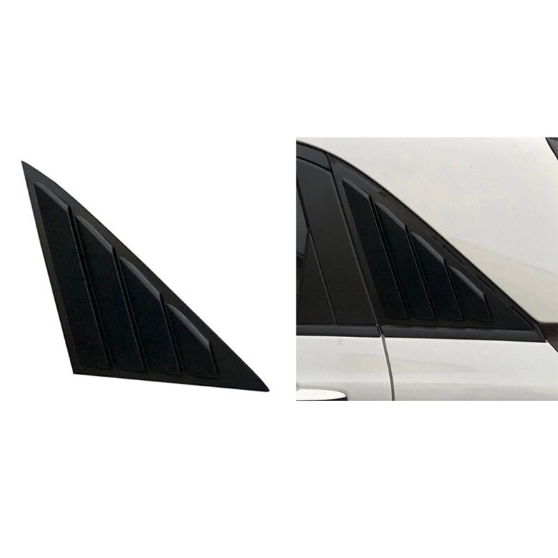 2Pcs Kwart Louvre Cover Vent Side Window Shield Decoratie Sticker Voor Honda Fit Jazz Auto Styling