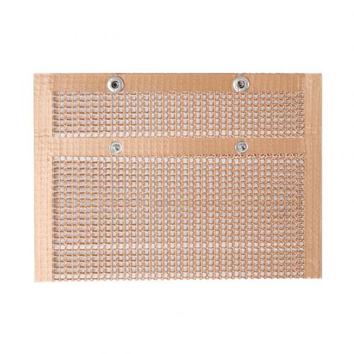 Outdoor Picnic Barbecue BBQ Grill Mesh Bag Reusable Non-Stick Grilling Pouch BBQ Bake Bag Mesh Grilling Bag Picnic Tool: Copper 14x24cm