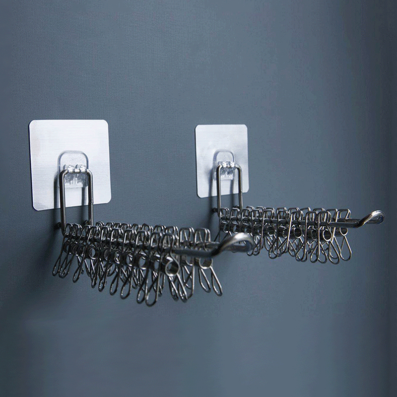 Veelzijdige Wandhanger Opslag Ruimtebesparende Opvouwbare Kleerhanger Rek Winddichte Antislip Organizer