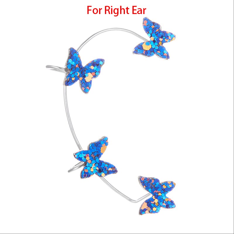 1Pc Koreaanse Vlinder Oor Manchet Zonder Piercing Voor Vrouwen Mode Fonkelende Dier Clip Op Oorbellen Lady Wedding Party Sieraden: 8