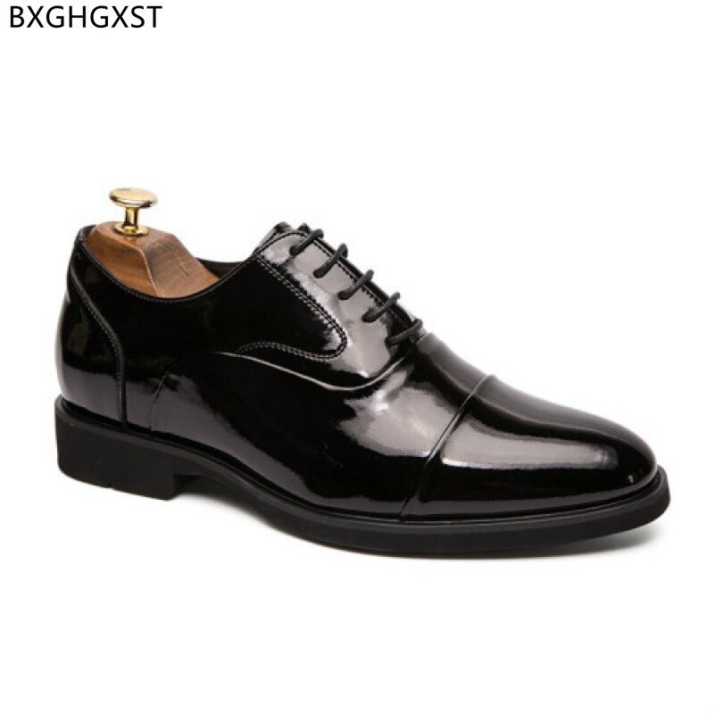 En Cuir verni Chaussures Hommes Chaussures Habillées Élégantes pour Homme 2022 Noir Chaussures De Mariage Mariée Chaussures Homme Cuir 남성 로퍼 جزم رجالي ماركة