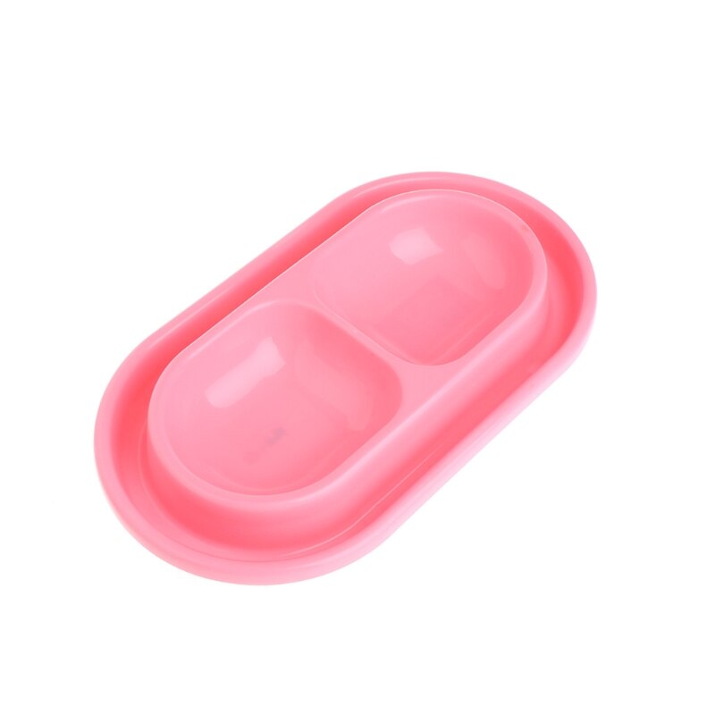 Voerbak voor huisdieren, dubbele plastic voerbak, anti-mieren voerbak voor honden, katten en puppy's