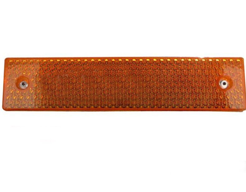 Reflective Material Road Stud Pavement Marker Anti-collision Warning Spike Yellow LED Single-sided Reflective Highway Outline: Single Size