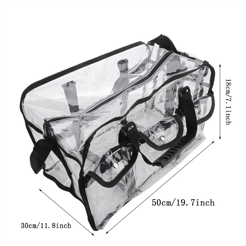 Women's Cosmetic Bag Transparent Waterproof Large-Capacity Lipstick Toiletries Skin Care Products Organizer Makeup Bag