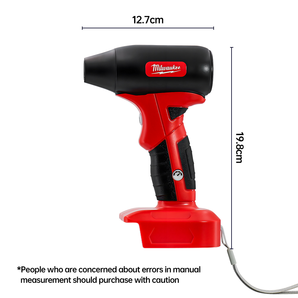 Milwaukee Brushless Electric Turbo Blowers Jet Fan 45M/S Violent 130000RPM Car Dryer Handheld Dust Blowing Tool For 18V Battery
