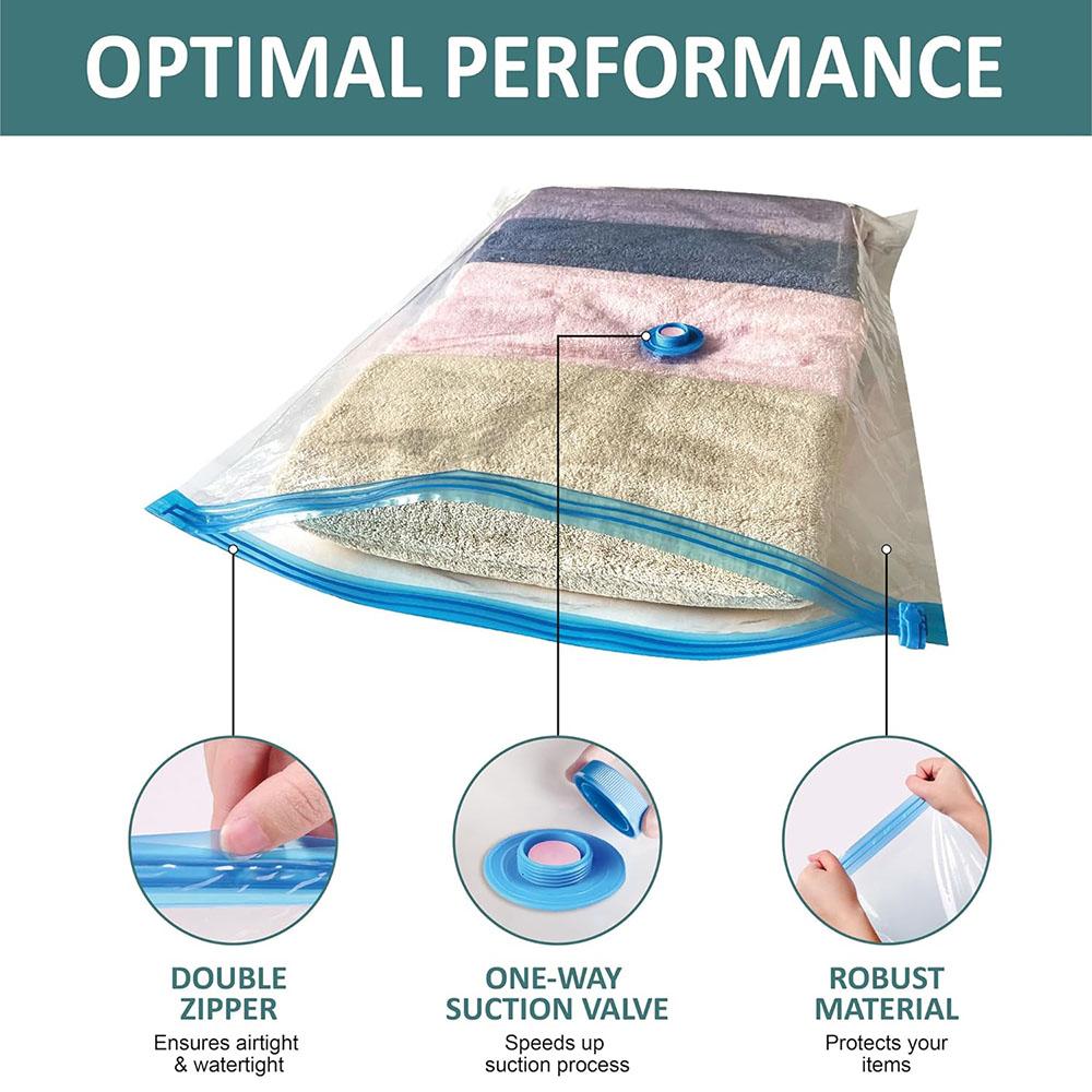 1Pcs Vacuum Storage Bags, Space Saver Bags Compression for Comforters and Blankets, Sealer Clothes Storage Vacuum Bags