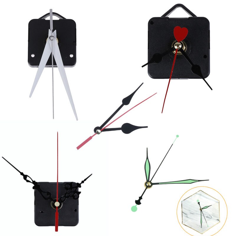 1 Set DIY Clock Mechanism Parts Classic Hanging Black Quartz Watch Wall Clock Movement Quartz Wall Clock Movement