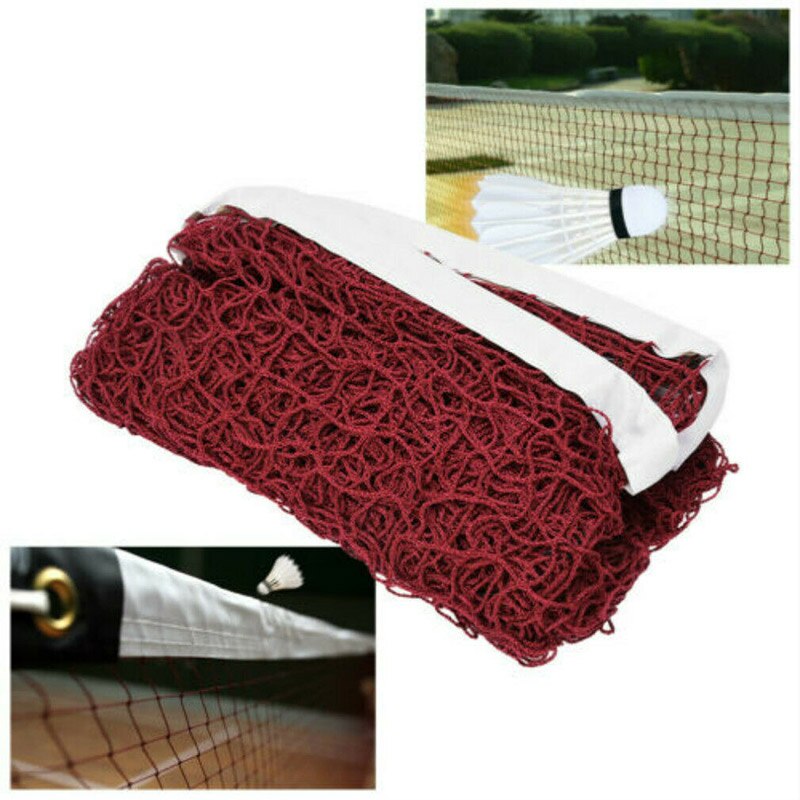 6.1m * 0.76m Lightweight Portable Badminton Net Indoor Outdoor Sports Standard Tennis Standard Durable: Red