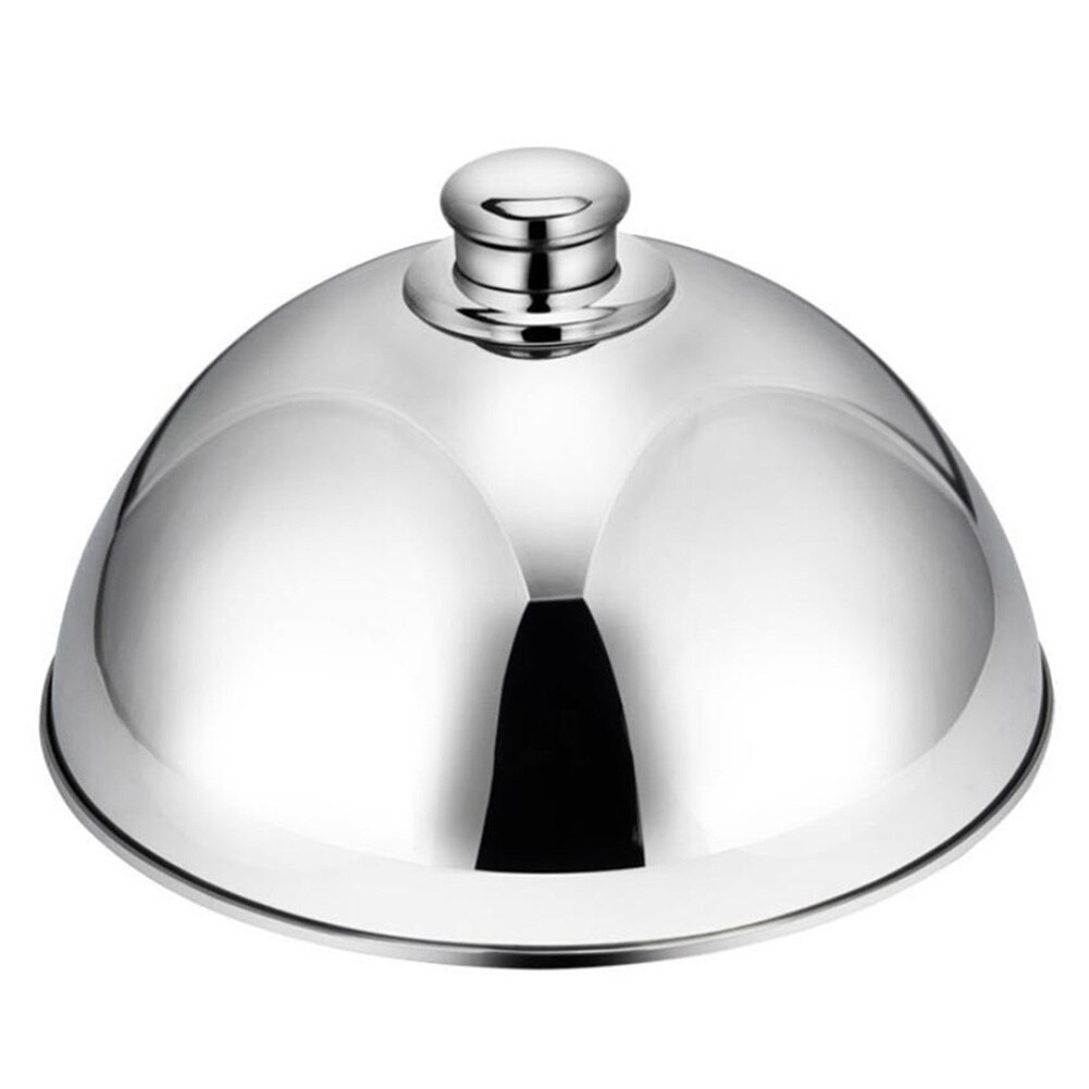 Stainless Steel Food Meal Cover Steak Cover Cheese Melting Dome Serving Dish Food Cover For Home Hotels Banquet Cookware Parts: A