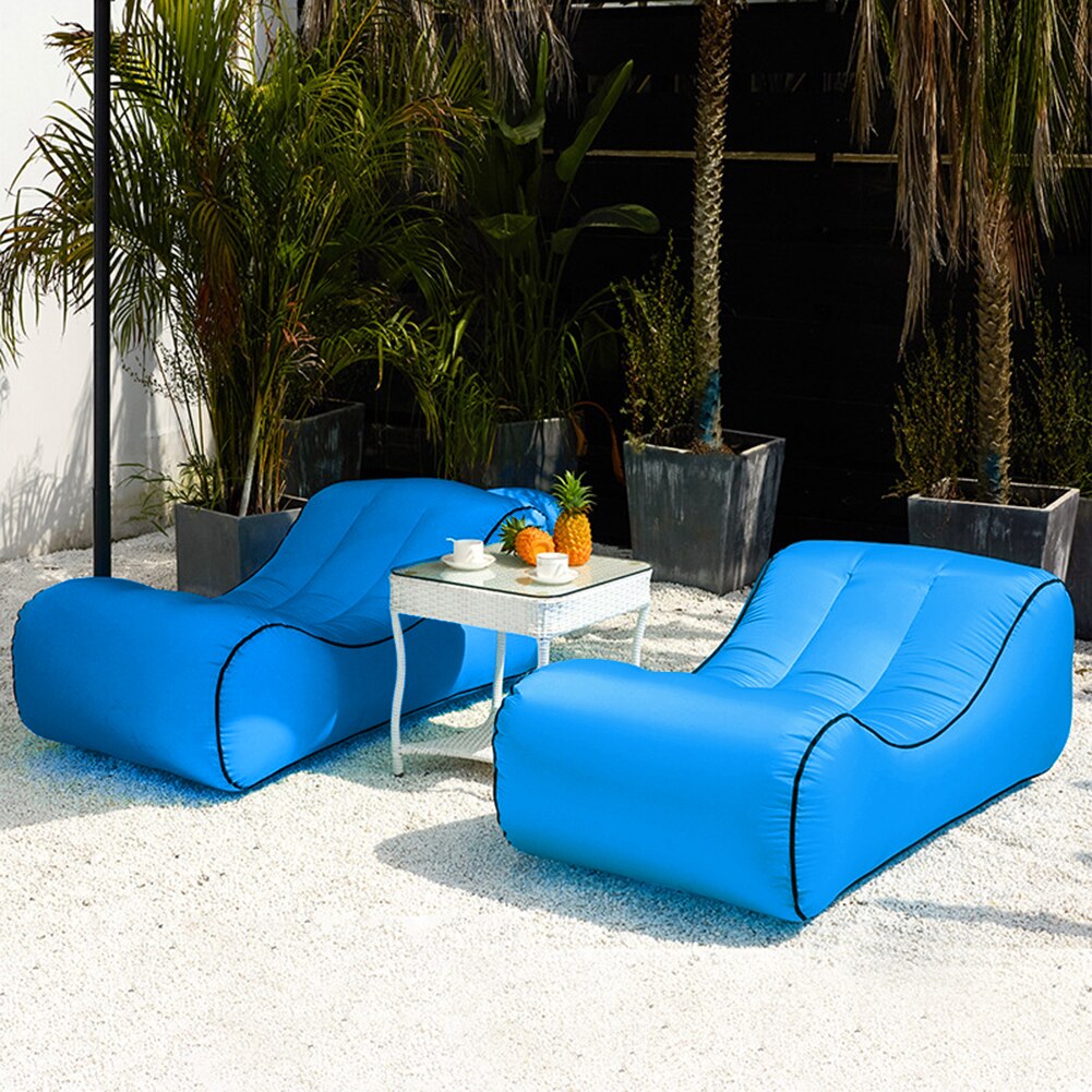 Waterdichte Lui Tas Opblaasbare Sofa Outdoor Camping Reizen Draagbare Ultralight Drijvende Lounger Strand Slapen Vouwen Lucht Bed