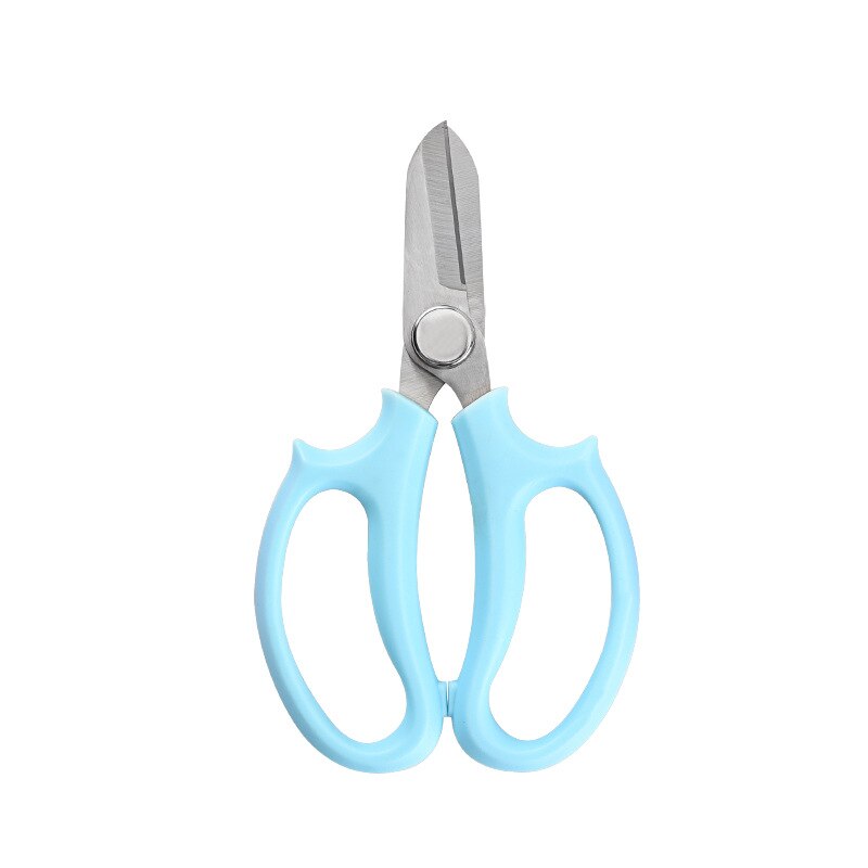 Rustfrit stål haveblomst saks dekoration saks blomster beskæring saks havearbejde multifunktionel have saks: Blå