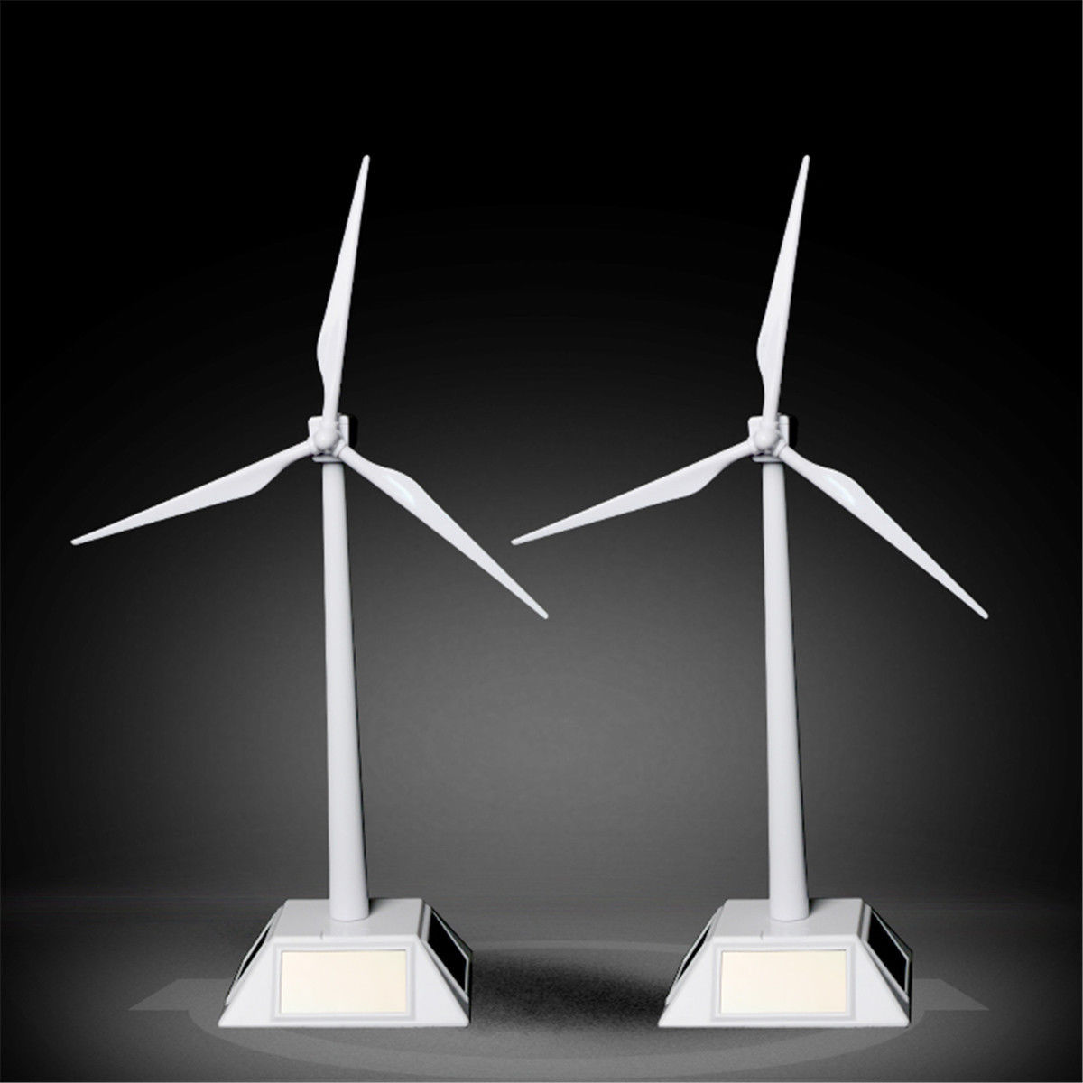 AINY-Plastic Model-Solar Powered Windmill Wind Turbine Desktop Decor Science Toy