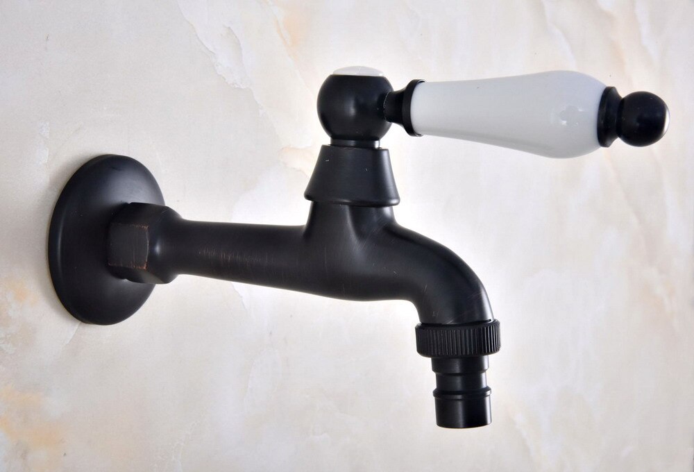 Oil Rubbed Bronze Outdoor Faucet Garden Water Tap / Washing machine Faucet / Laundry Sink Cold Water Tap Bidcock Faucet Bav337