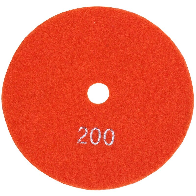 2 uds 5 pulgadas 125mm mojado almohadillas de pulido de diamante granito mármol sémola de maíz 200 y 400