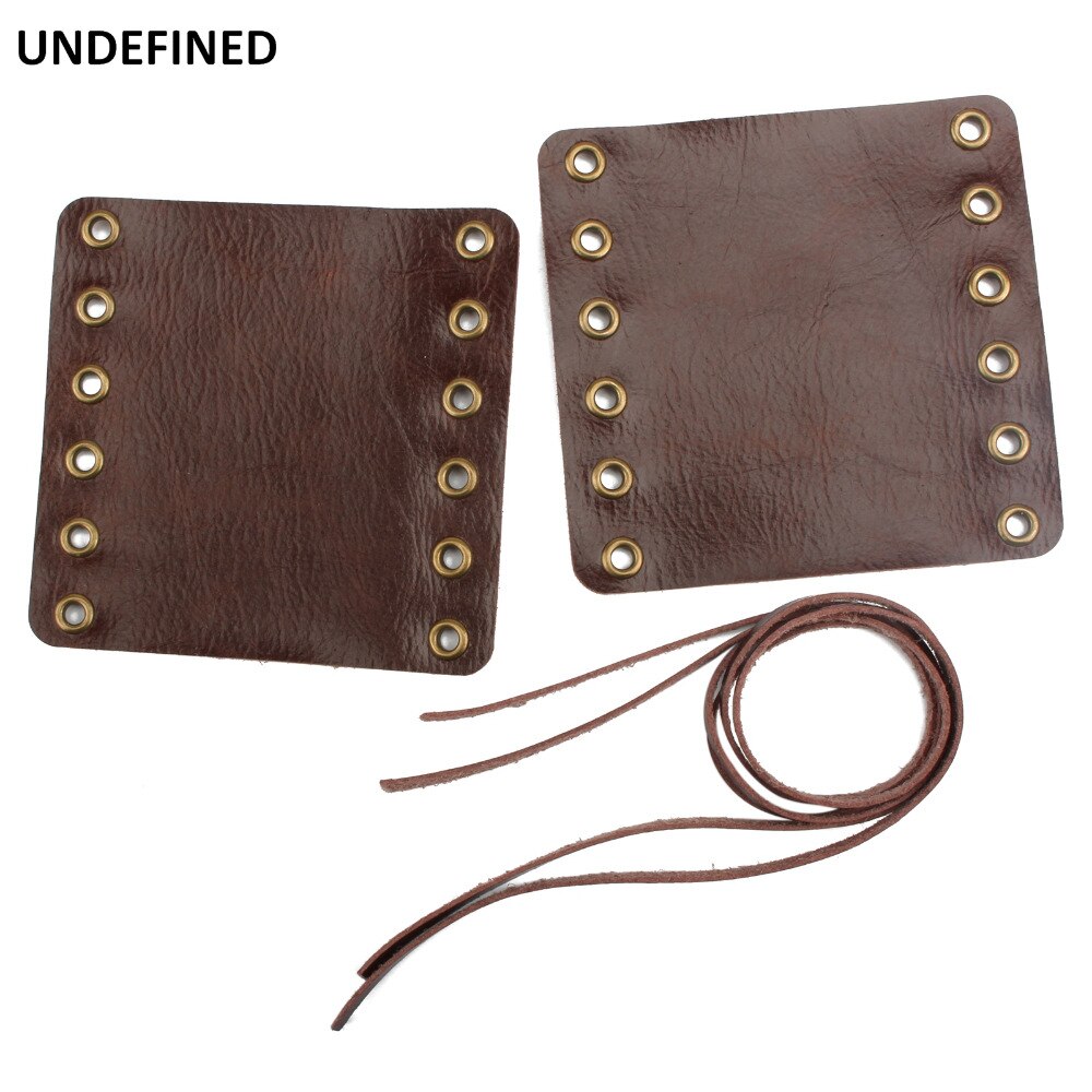 Motorcycle Handle Grips Cover Retro Heavy Duty PU Leather Hand Grip Throttle Cover Wraps For Harley For Indian Cafe Racer Bobber
