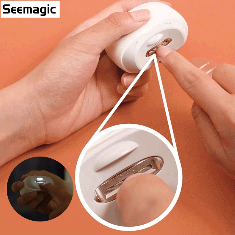 Xiaomi – coupe-ongles électrique automatique, coupe-ongle avec lumière, manucure pour bébé adulte, ciseaux de soins, outils pour le corps