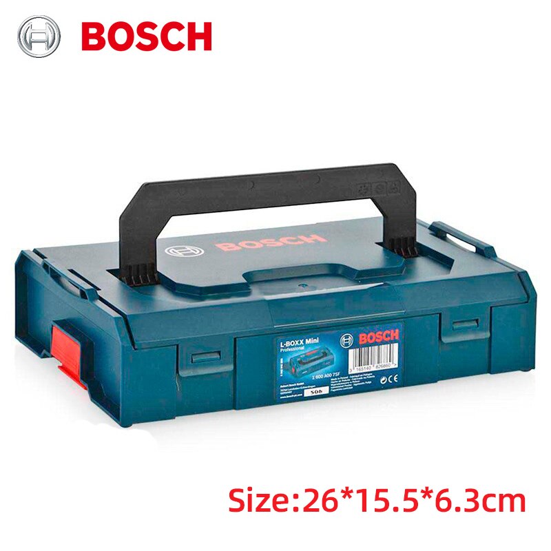 Bosch L-Boxx Mini Storage Case Durable Shock Proof Parts Screw Bits Accessories Stackable Storage Box: 1Pc