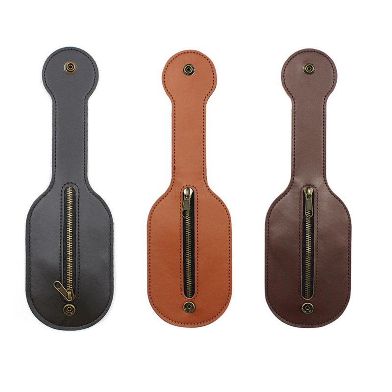 Mini portemonnee van pu leer, racketriem met drukknopen, multitool opbergtas