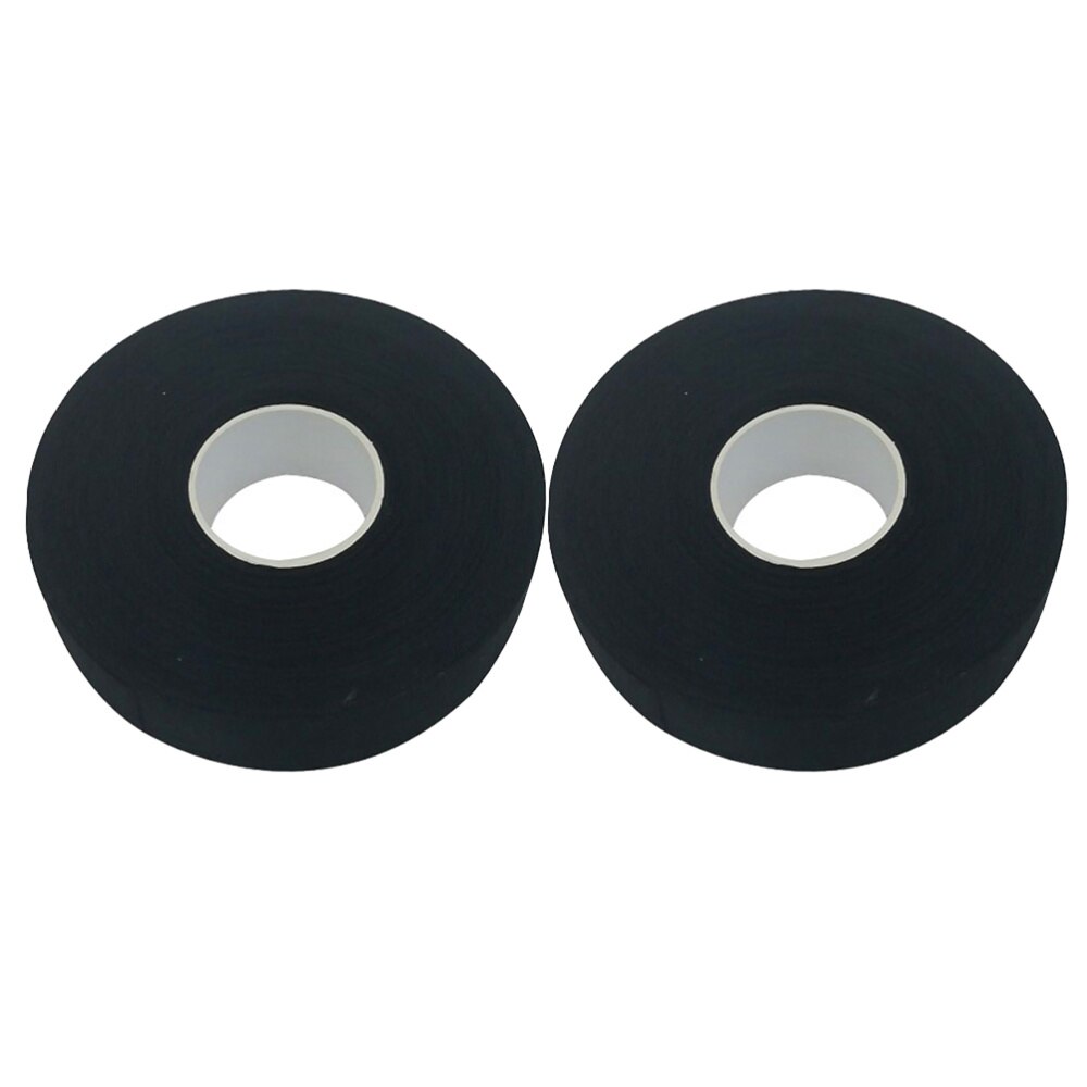 2 Pcs Hockey Stick Tape - 20M Length - Anti-Slip & Waterproof Sports Wrapper - Cotton: Black