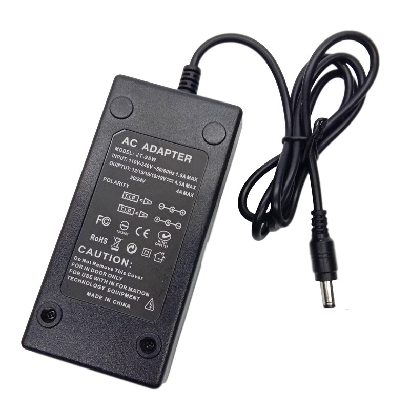 96W Notebook Adapter 12V 15V 16V 18V 19V 4.5A 20V 24V 4A AC DC Adaptor Adjustable Power Supply Universal Charger