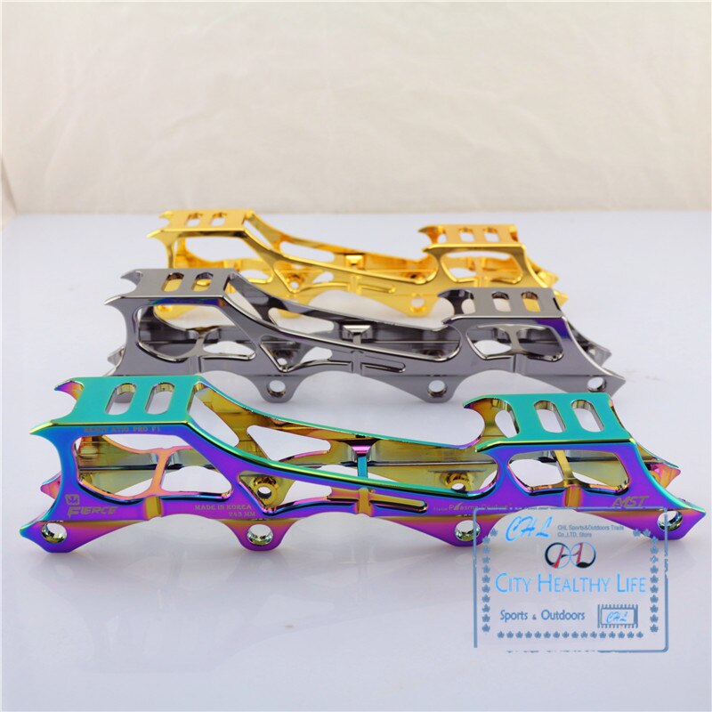 Cadre de skate en ligne à bascule, 243/231/219mm, pour patins à roulettes, type banane, arc-en-ciel coloré, convient pour slalom FSK