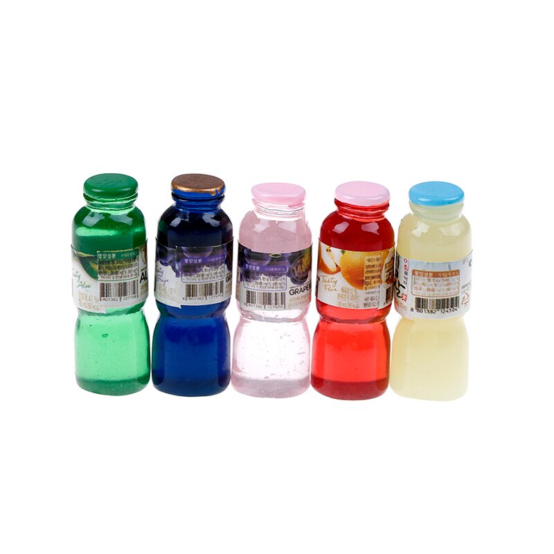 1/2/3/4/5/6/10PCS Mini Water Bottles Dollhouse Miniature Doll Food Dollhouse Kitchen Living Room Accessories Kids Toys: 18