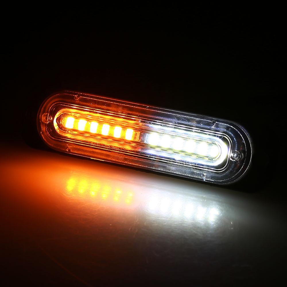 Ultra-thin Car Lights Assembly Amber 36W LED Police Lights Car Truck Emergency Side Strobe Warning Light