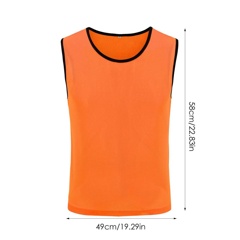Chaleco deportivo para equipo, uniforme de juego llamativo, de entrenamiento, malla de tela de nailon de secado rápido para adultos, niños y adolescentes,