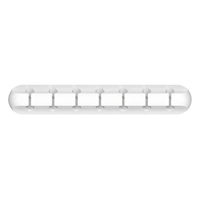 VIKEFON Cable Cord Wire Organizer Silicone USB Cable Winder Management Clips Self Adhesive for Mouse Keyboard Headset For iPhone: black