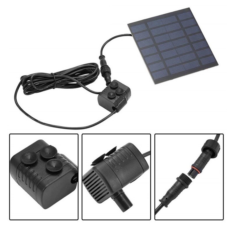 Zonne-energie Fontein Outdoor Pomp Vogel Bad Vijver Waterval Tuin Decoratie Zwembad Fontein Met 7V Drijvende Vogelbad