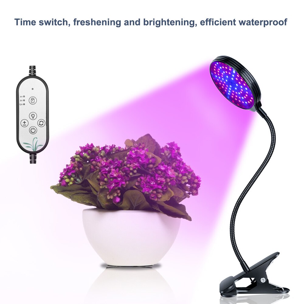 Full Spectrum LED Grow Light Waterproof Clip-on USB Powered Phyto Lamp Desktop Plant Growth Lighting For Indoor Flowers
