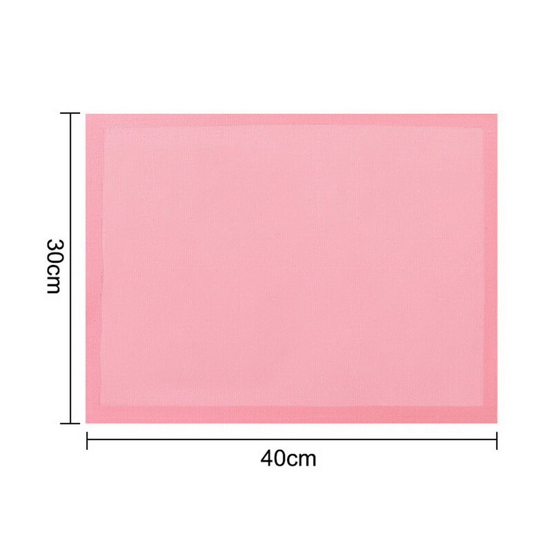 Geperforeerde Siliconen Bakken Mat Non-stick Oven Sheet Liner Bakkerij Gereedschap Gebak Macaron Pad Voor Cookies Keuken Bakvormen Accessoire: Pink-30x40cm