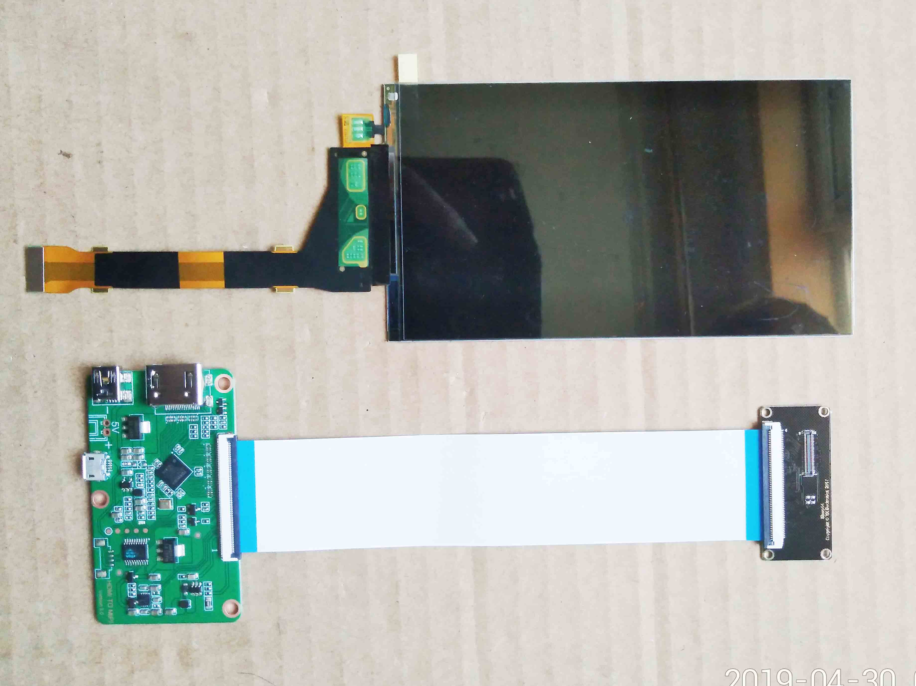 5.5inch 1440*2560 2K LCD KIT For Light curing -3D printer MIPI TO HDMI LCD display Kit LS055R1SX04 For 3D Print: LCD kit