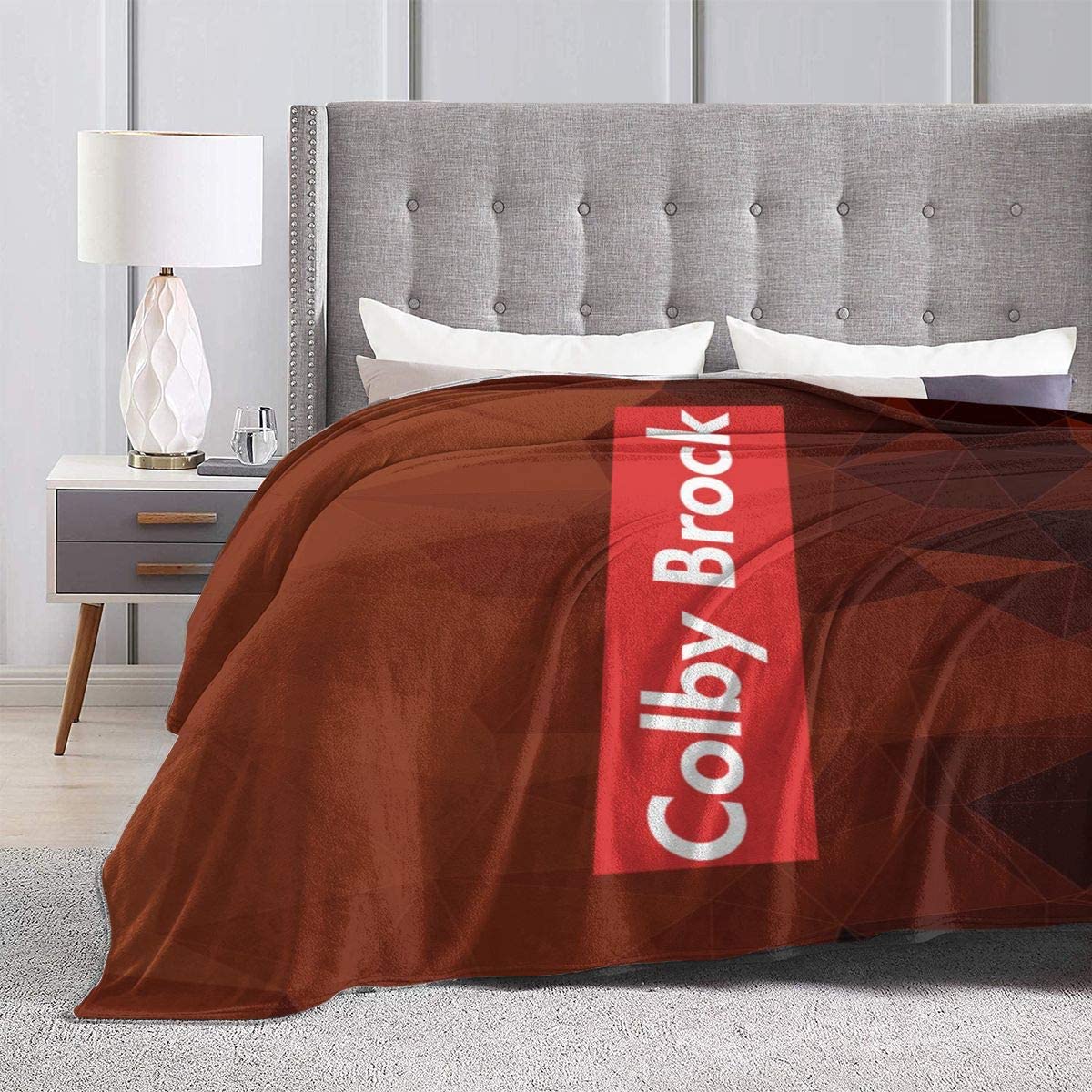 Stylish Colby-Brock Throw Blanket Suitable Ultra Soft Weighted Bedding Fleece Blanket for Sofa Bed Office Travel Multi-size