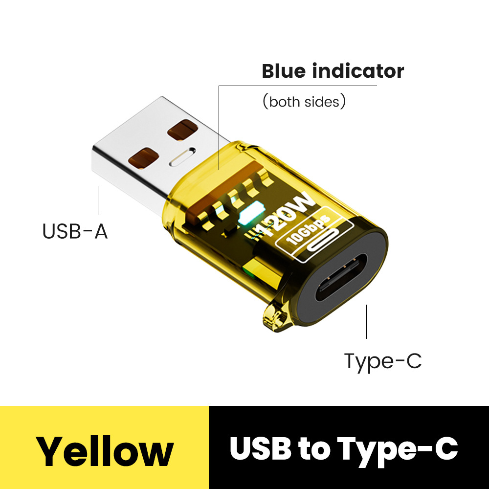 adapter USB C OTG 120W Typ C robić USB przenosić Danych Ładowanie adapter 10Gbps USB Żeńnarty robić Typu C Męnarty Złącze dla IPhone 16 15: Czerwony