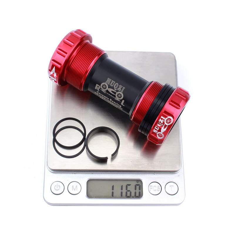 Keramische peilin-as trapas mtb racefiets mountainbike fiets trapassen 68/73 bb schroef/draad type trapas