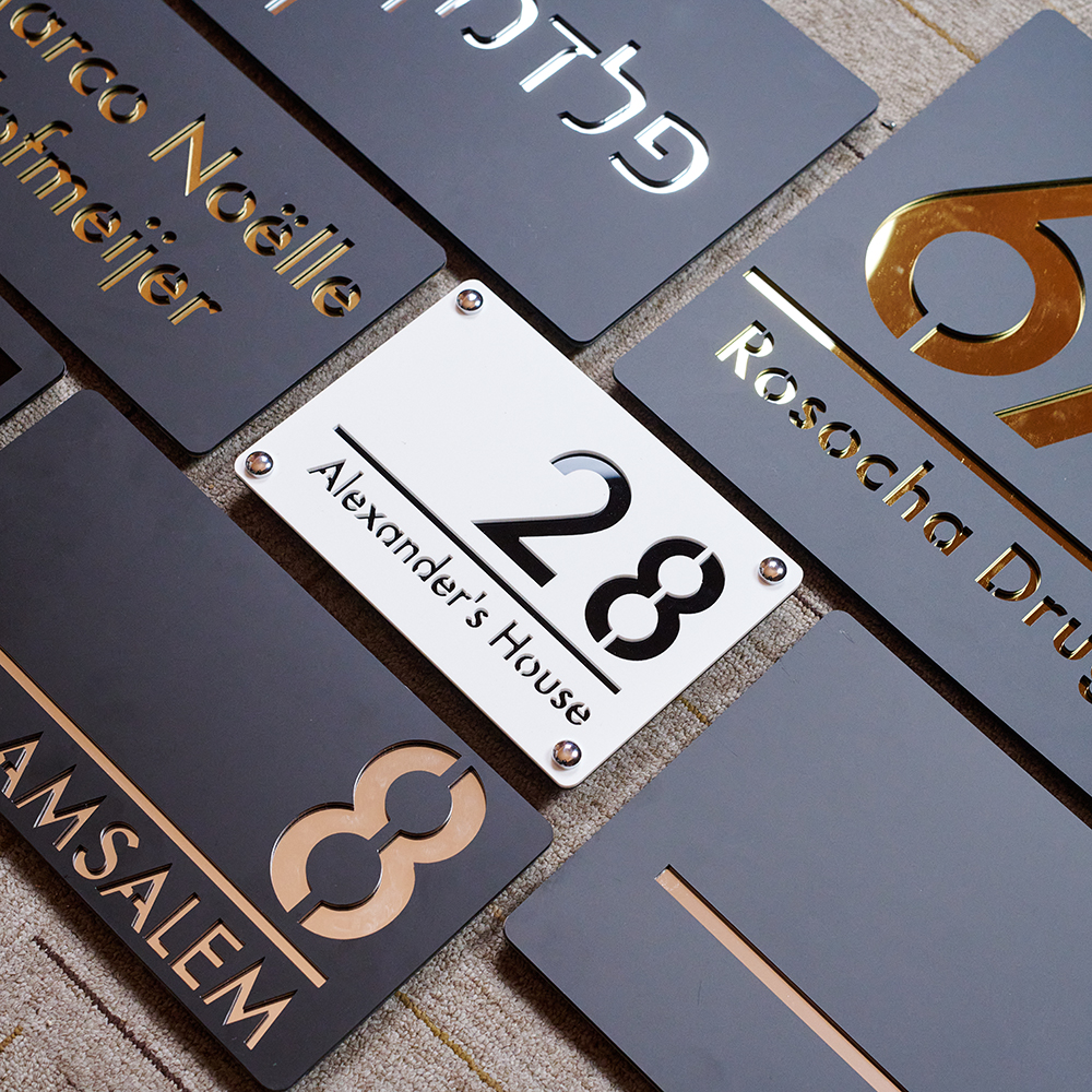 External Numbers Large external house numbers, personalized modern ... – Grandado