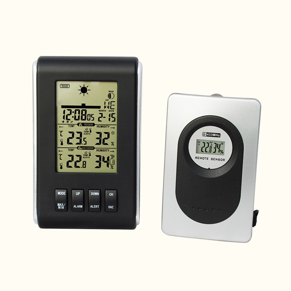 2 stücke Elektronische Thermometer Wecker Multifunktion Digital